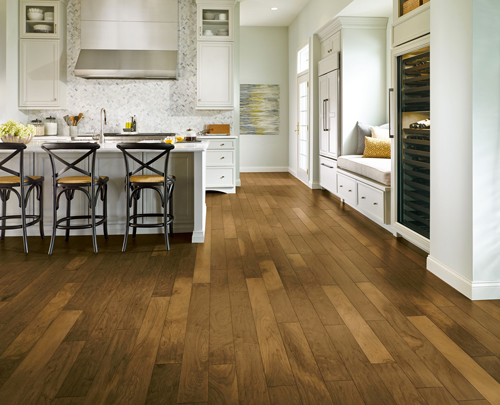 Armstrong Flooring colorized room scene - walnut