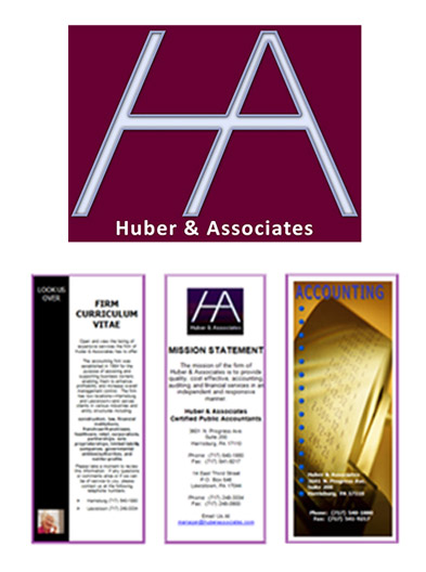 Original Huber & Associates logo and brochure