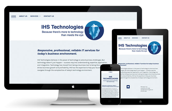 IHS Technologies responsive website design