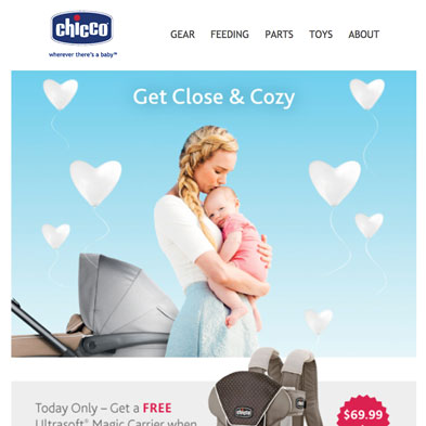 Chicco USA Valentine's Day email